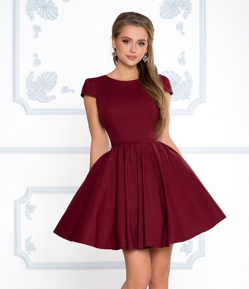 formal dresses short with sleeves